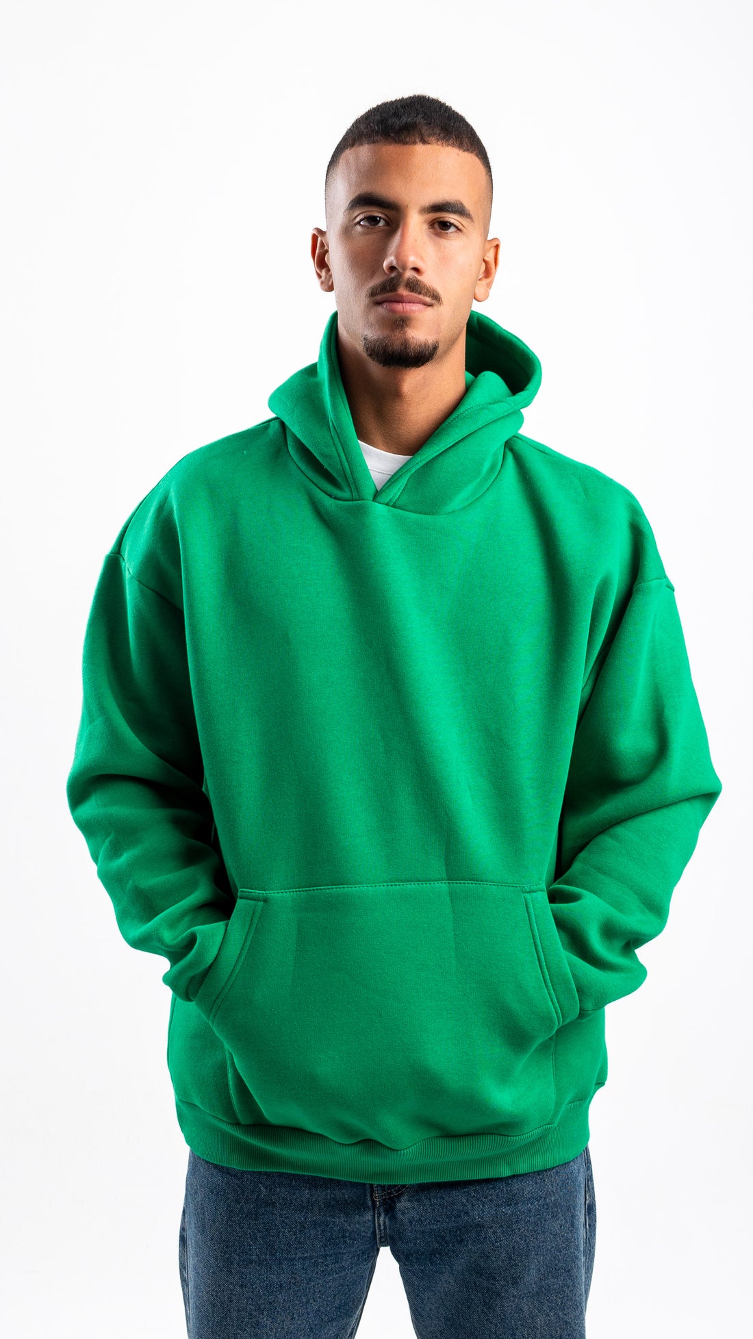 GREEN OVER-SIZED HOODIE