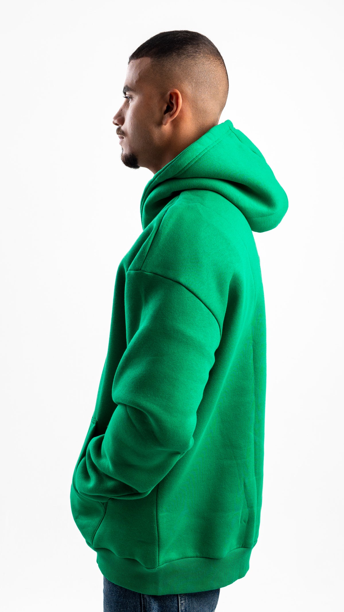 GREEN OVER-SIZED HOODIE