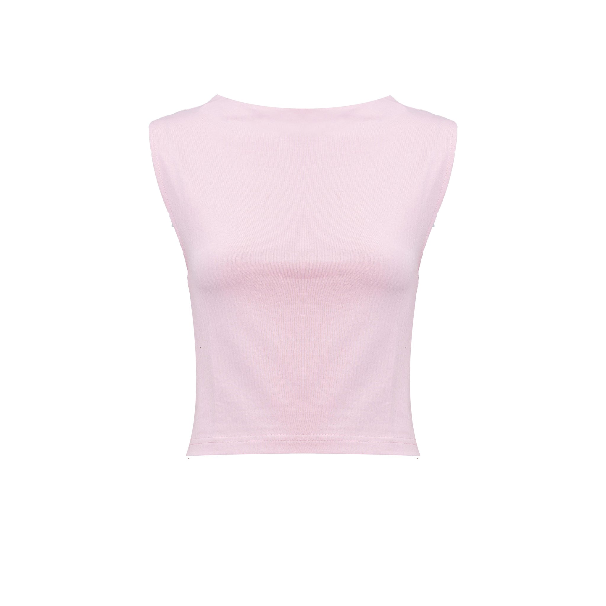 BABY PINK COTTON - SLEEVELESS TOP