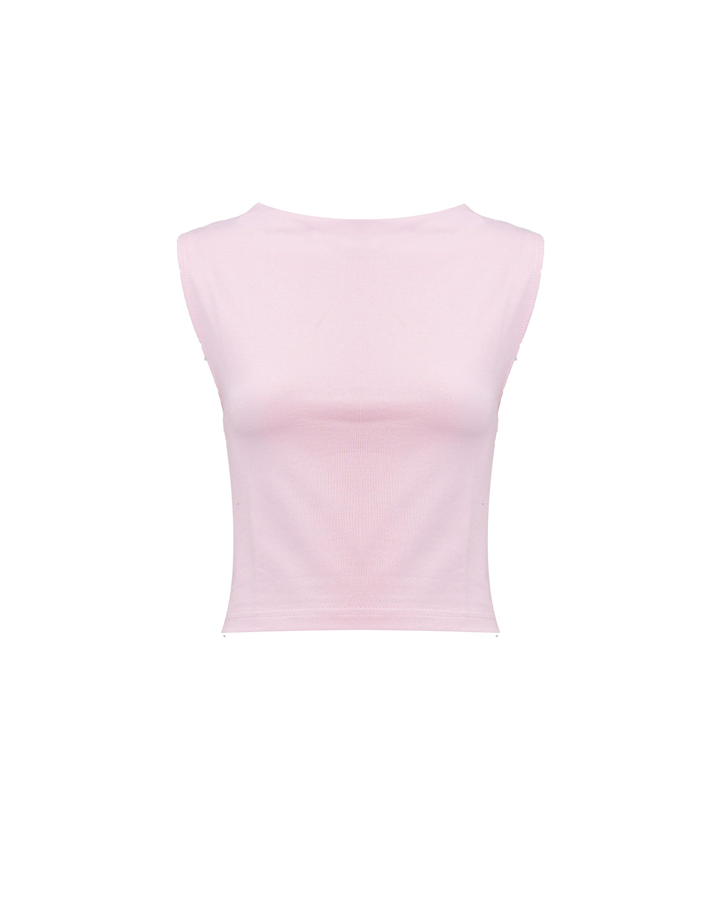 BABY PINK COTTON - SLEEVELESS TOP