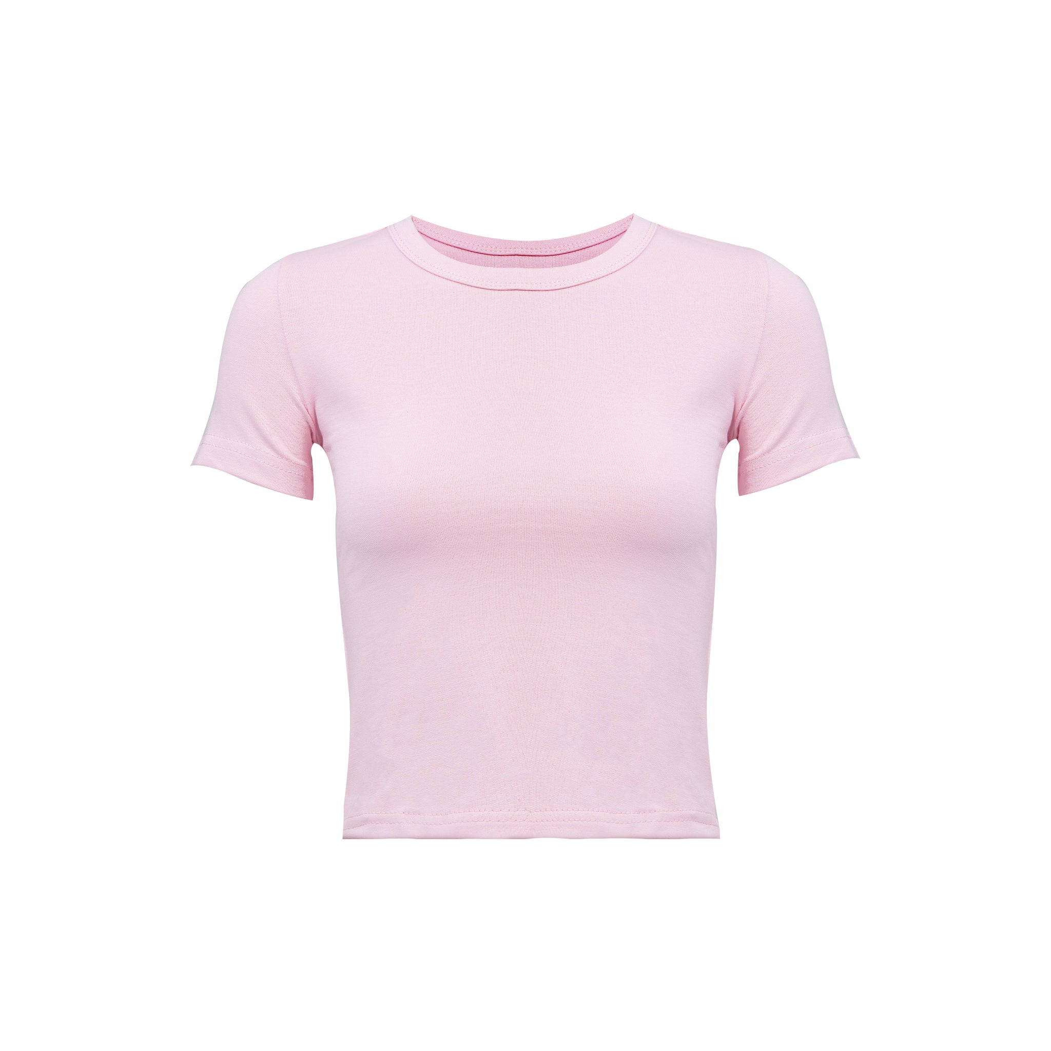 BABY PINK COTTON - SHORT SLEEVES TOP