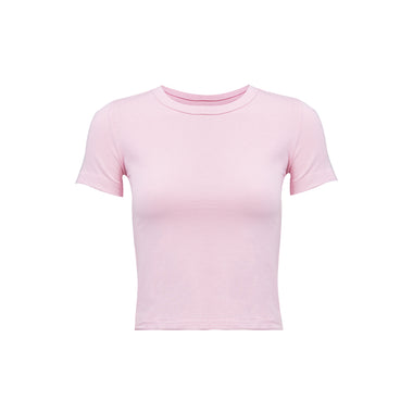 BABY PINK COTTON - SHORT SLEEVES TOP