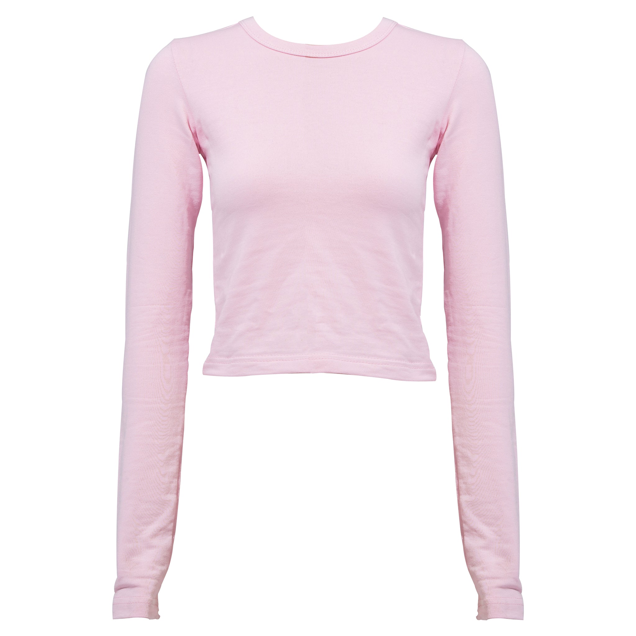 BABY PINK COTTON - LONG SLEEVES TOP