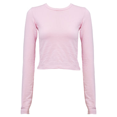 BABY PINK COTTON - LONG SLEEVES TOP