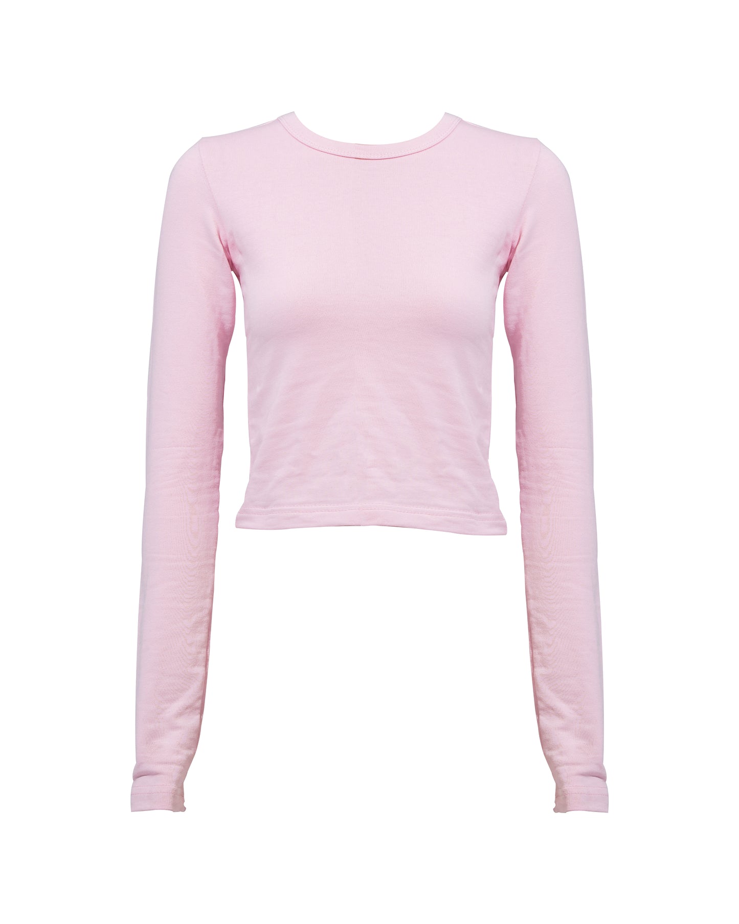 BABY PINK COTTON - LONG SLEEVES TOP