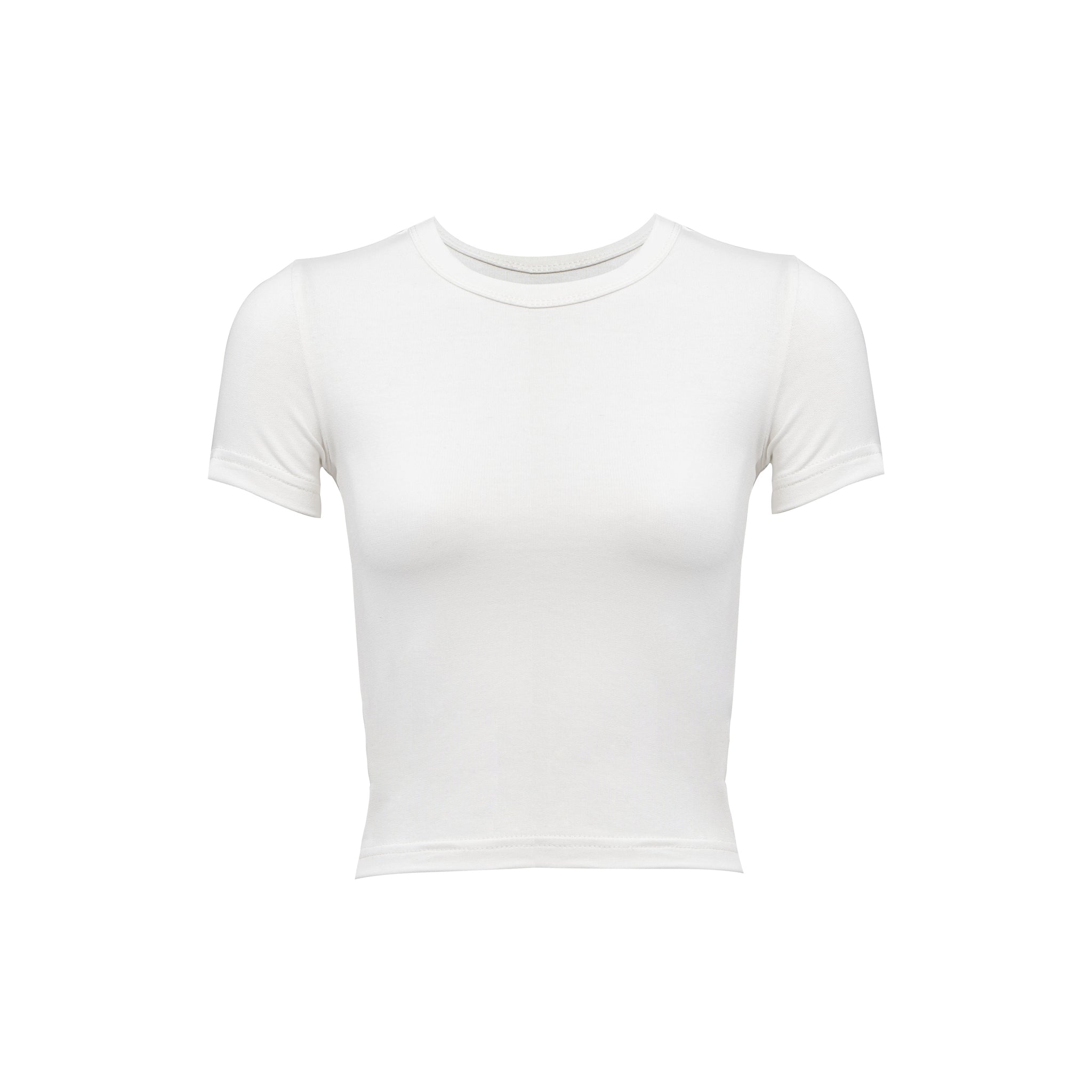 OFF-WHITE COTTON - SHORT SLEEVES TOP