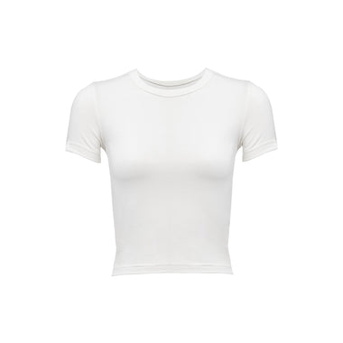 WHITE COTTON - SHORT SLEEVES TOP