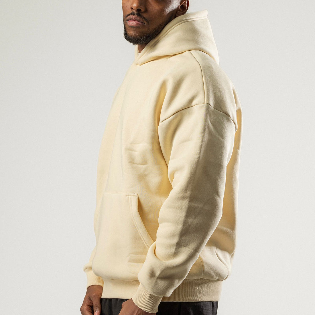 LIGHT BEIGE OVER-SIZED HOODIE