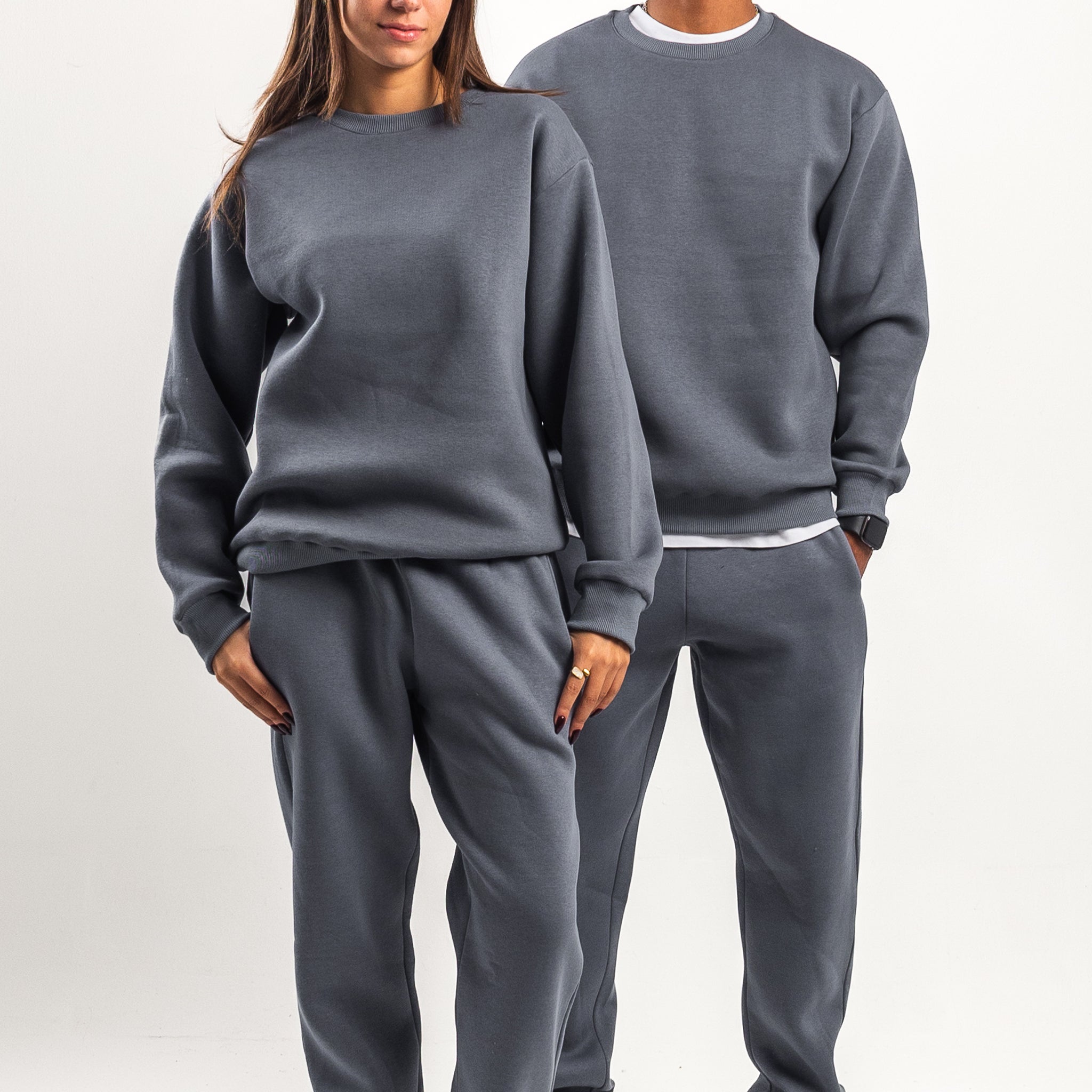 DARK GREY STRAIGHT SWEATPANTS