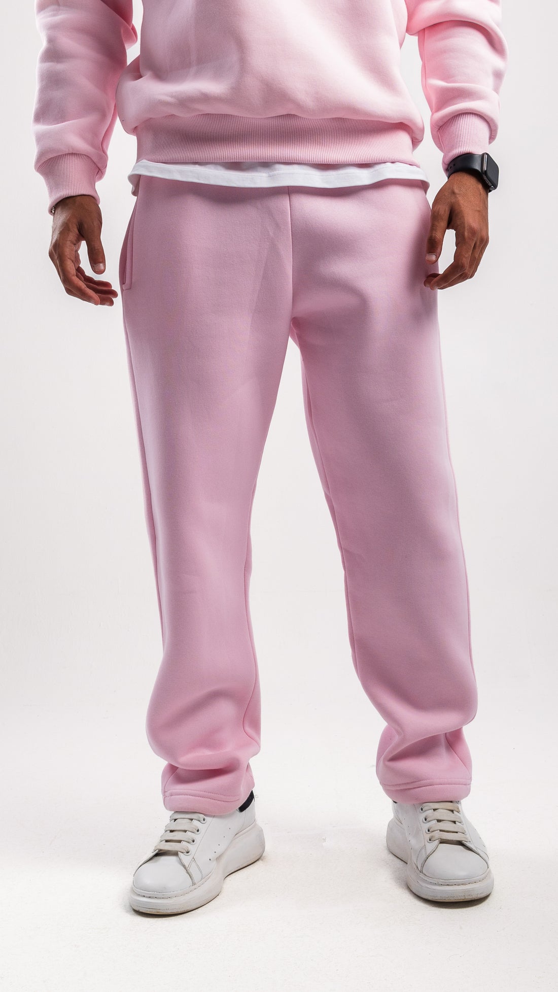 LIGHT PINK STRAIGHT SWEATPANTS