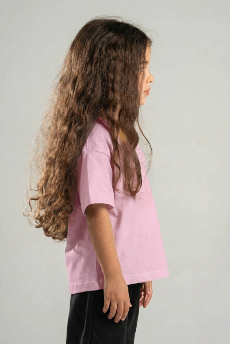 LIGHT PINK LITTLE ONES HEAVY WEIGHT OVERSIZED T-SHIRT