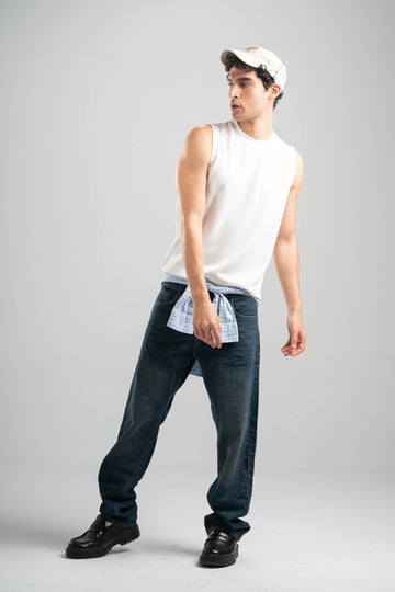 OFF-WHITE BASIC SLEEVELESS T-SHIRT