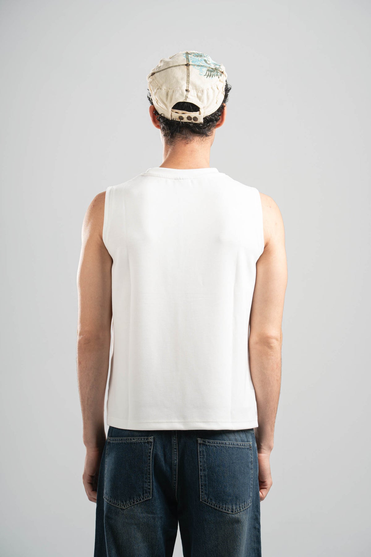 OFF-WHITE BASIC SLEEVELESS T-SHIRT