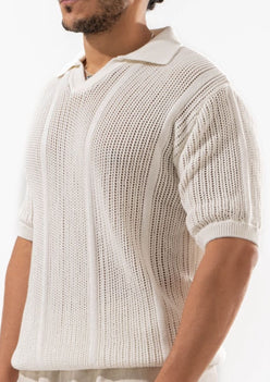 NET KNIT POLO 06