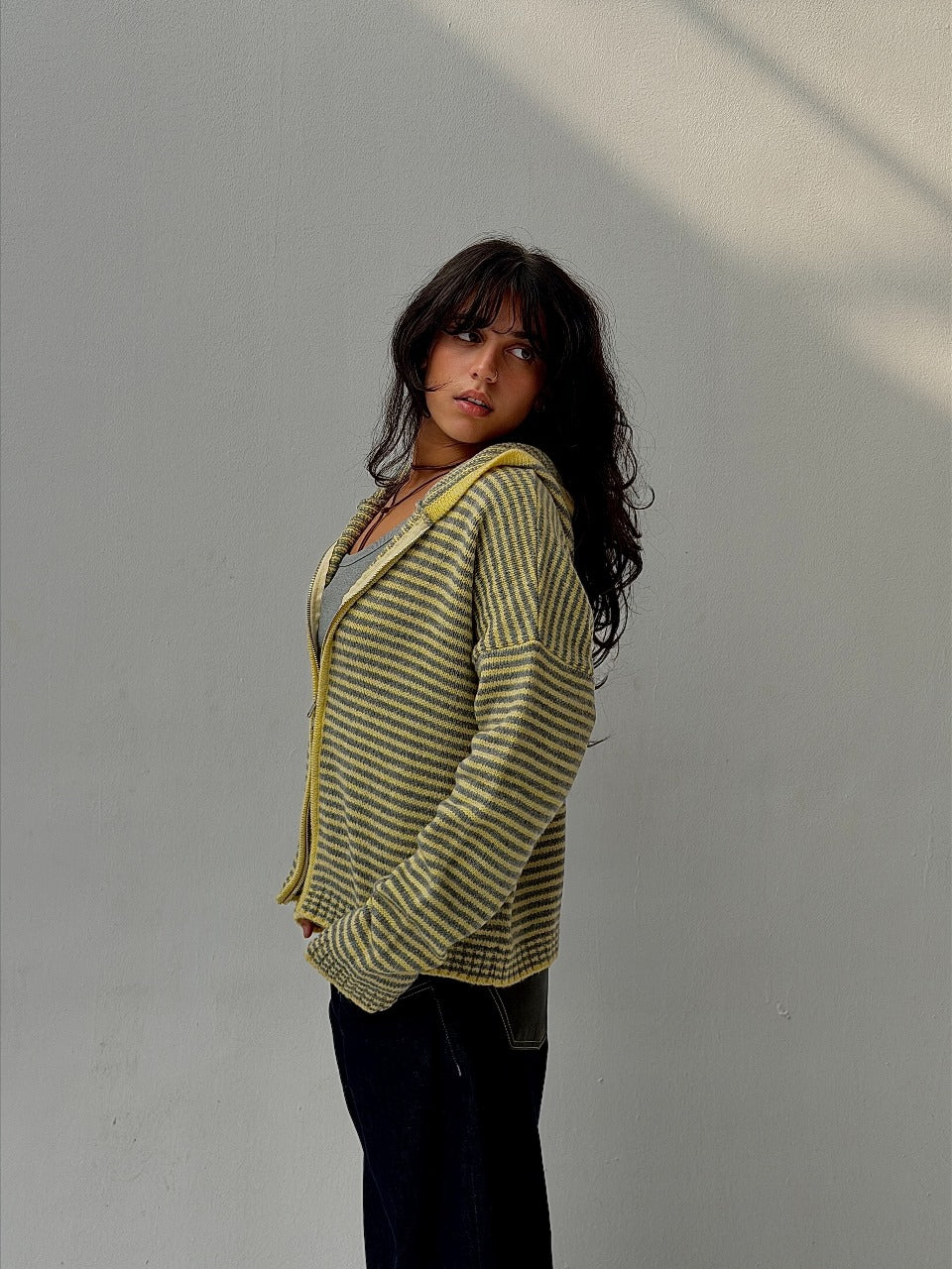 YELLOW STRIPE ZIP EDIT