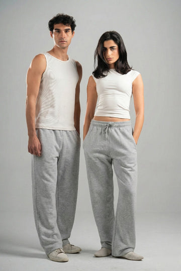 ASH GREY RELAXED LIGHTWEIGHT SWEATPANTS