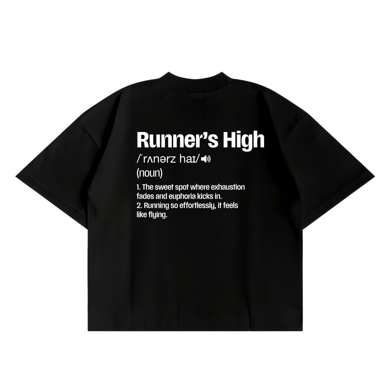 BLACK RUNNER HIGH BOX-TEE