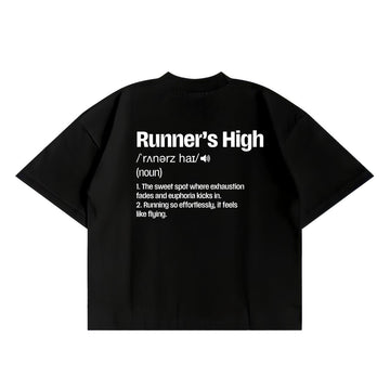 BLACK RUNNER HIGH BOX-TEE