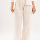 OFF-WHITE SEMI SHEER KNITTED PANTS