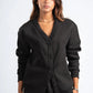 BLACK BUTTON UP CARDIGAN