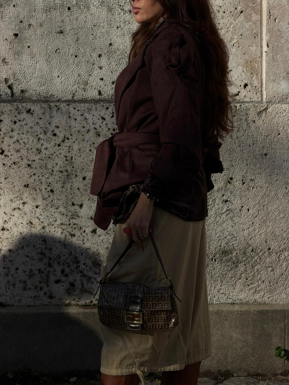 BROWN SUEDE JACKET