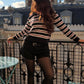 STRIPE CLUB KNIT