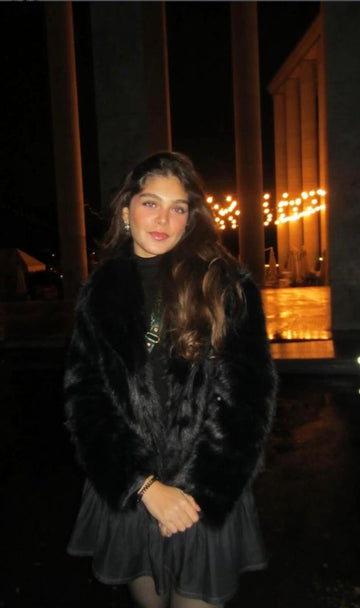 PARIS BLACK FUR JACKET