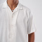SHORT SLEEVE LINE-TEXTURED SHIRT