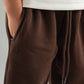 DARK BROWN LITTLE ONES RELAXED LIGHTWEIGHT SWEATPANTS