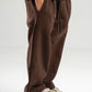 DARK BROWN LITTLE ONES RELAXED LIGHTWEIGHT SWEATPANTS
