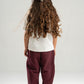 BURGUNDY LITTLE ONES RELAXED LIGHTWEIGHT SWEATPANTS