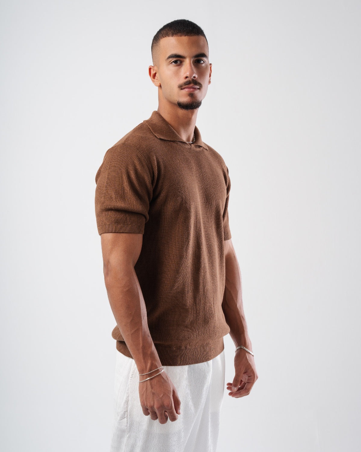 KNIT PLAIN POLO 023