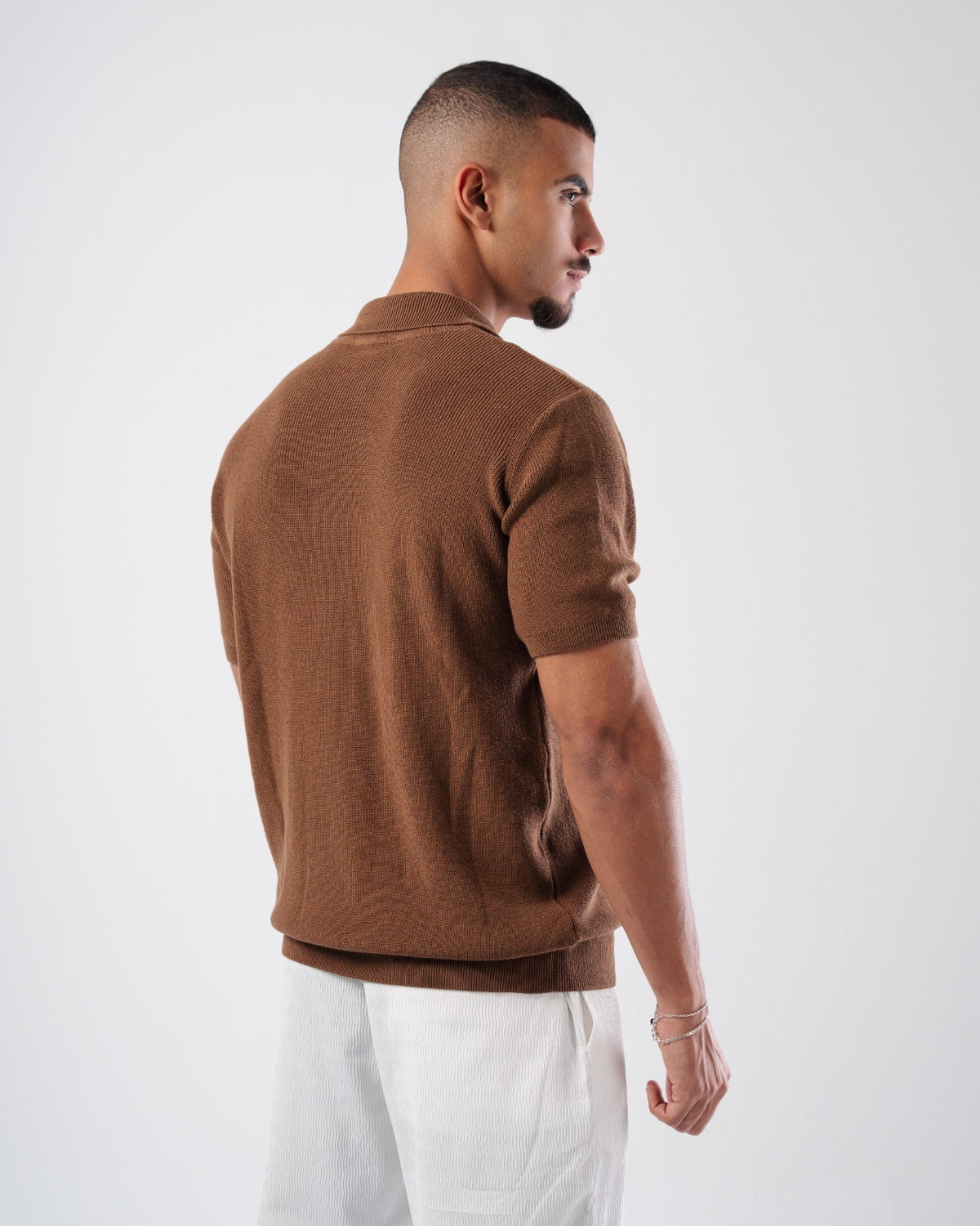 KNIT PLAIN POLO 023