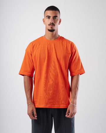 ORANGE ORGANDY BOXY-TEE