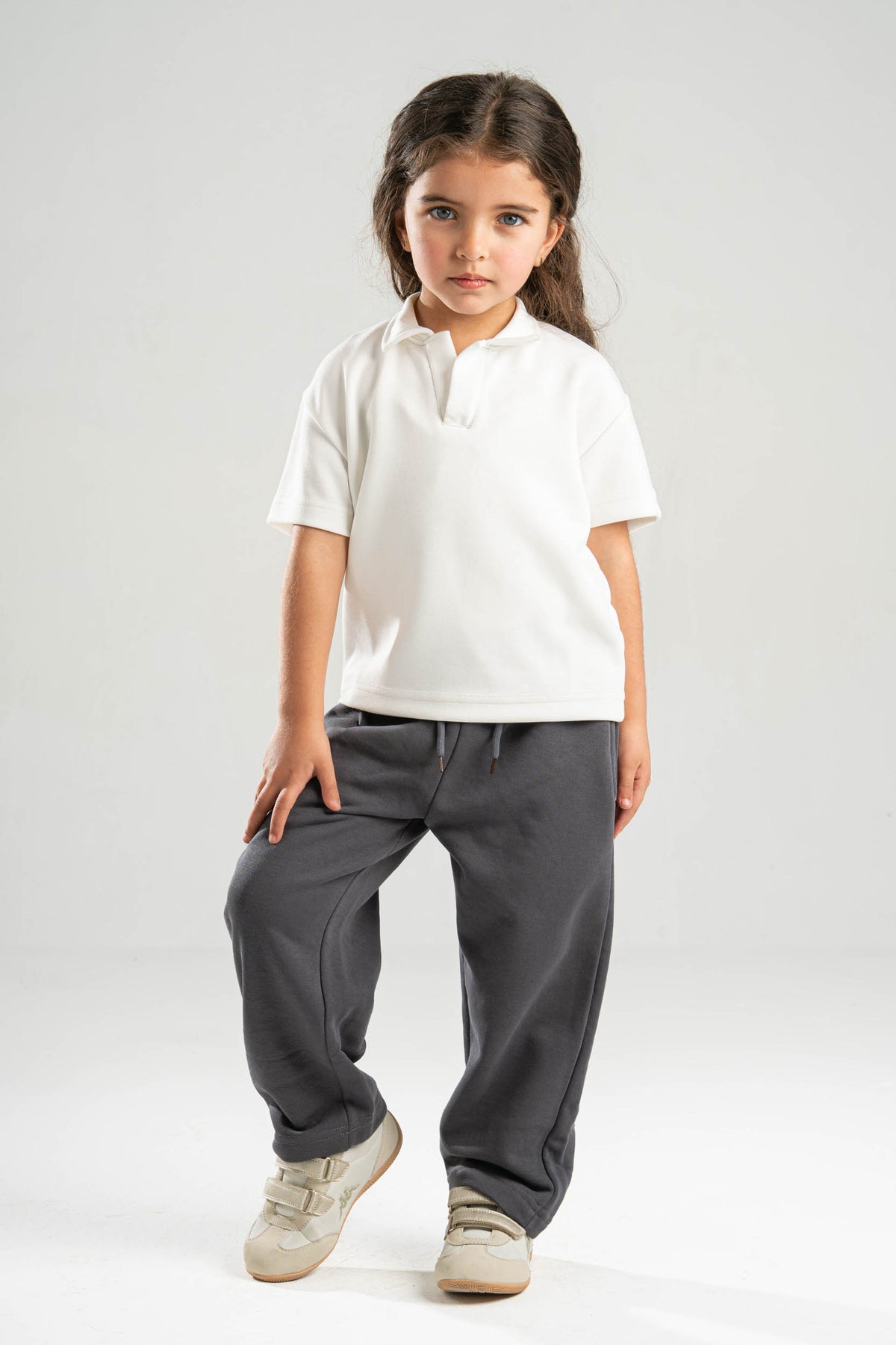 CHARCOAL GREY LITTLE ONES RELAXED LIGHTWEIGHT SWEATPANTS