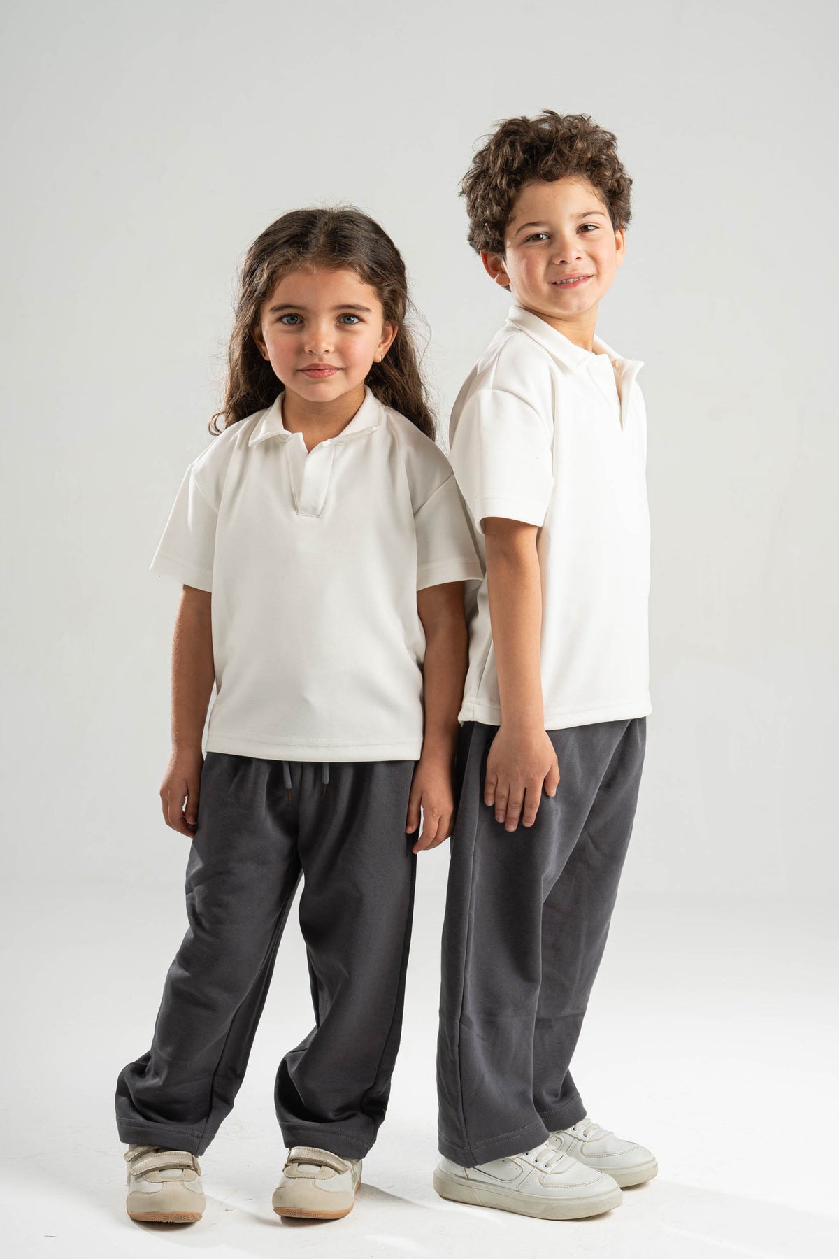 CHARCOAL GREY LITTLE ONES RELAXED LIGHTWEIGHT SWEATPANTS