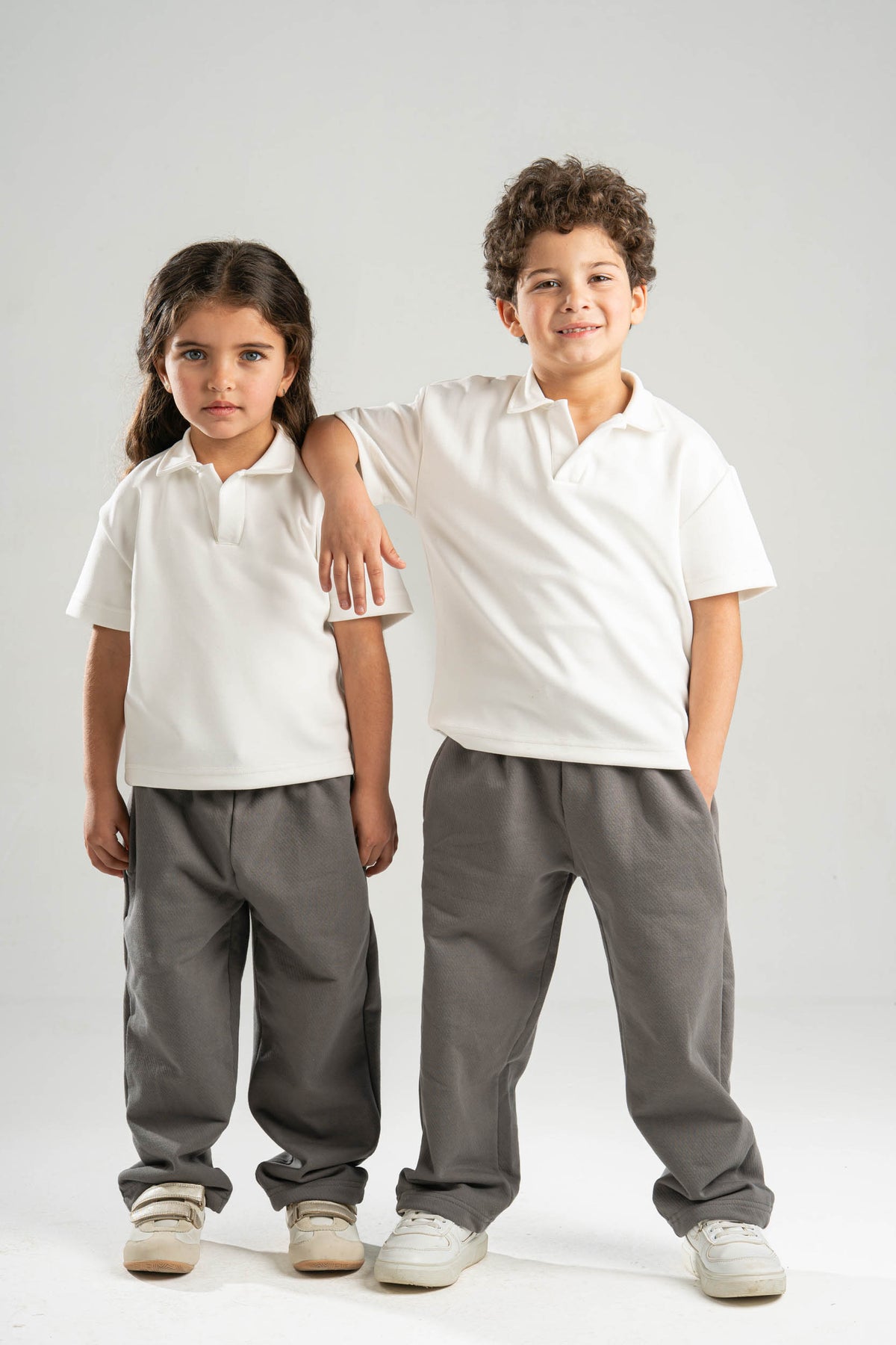 DARK GREY LITTLE ONES RELAXED LIGHTWEIGHT SWEATPANTS