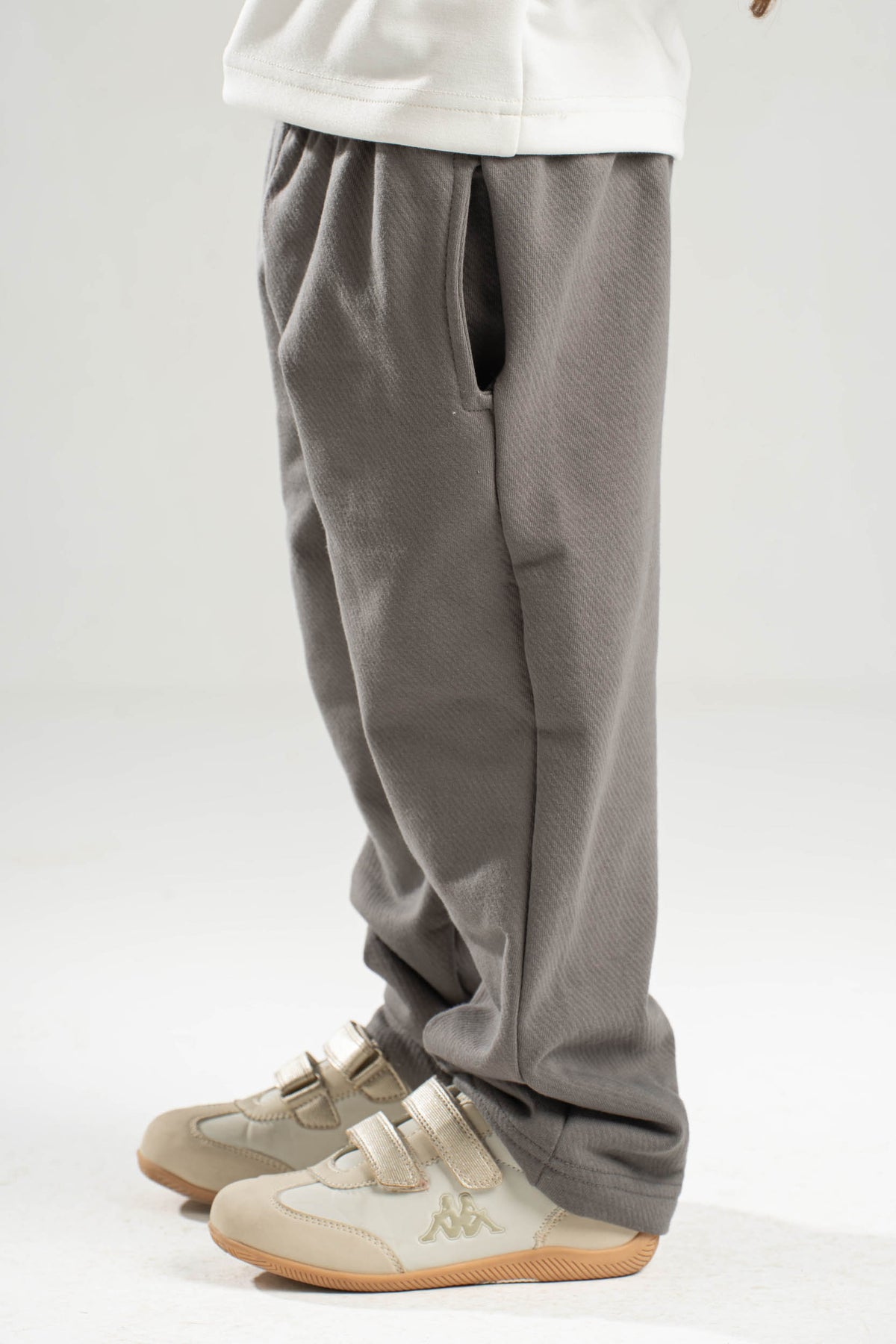DARK GREY LITTLE ONES RELAXED LIGHTWEIGHT SWEATPANTS