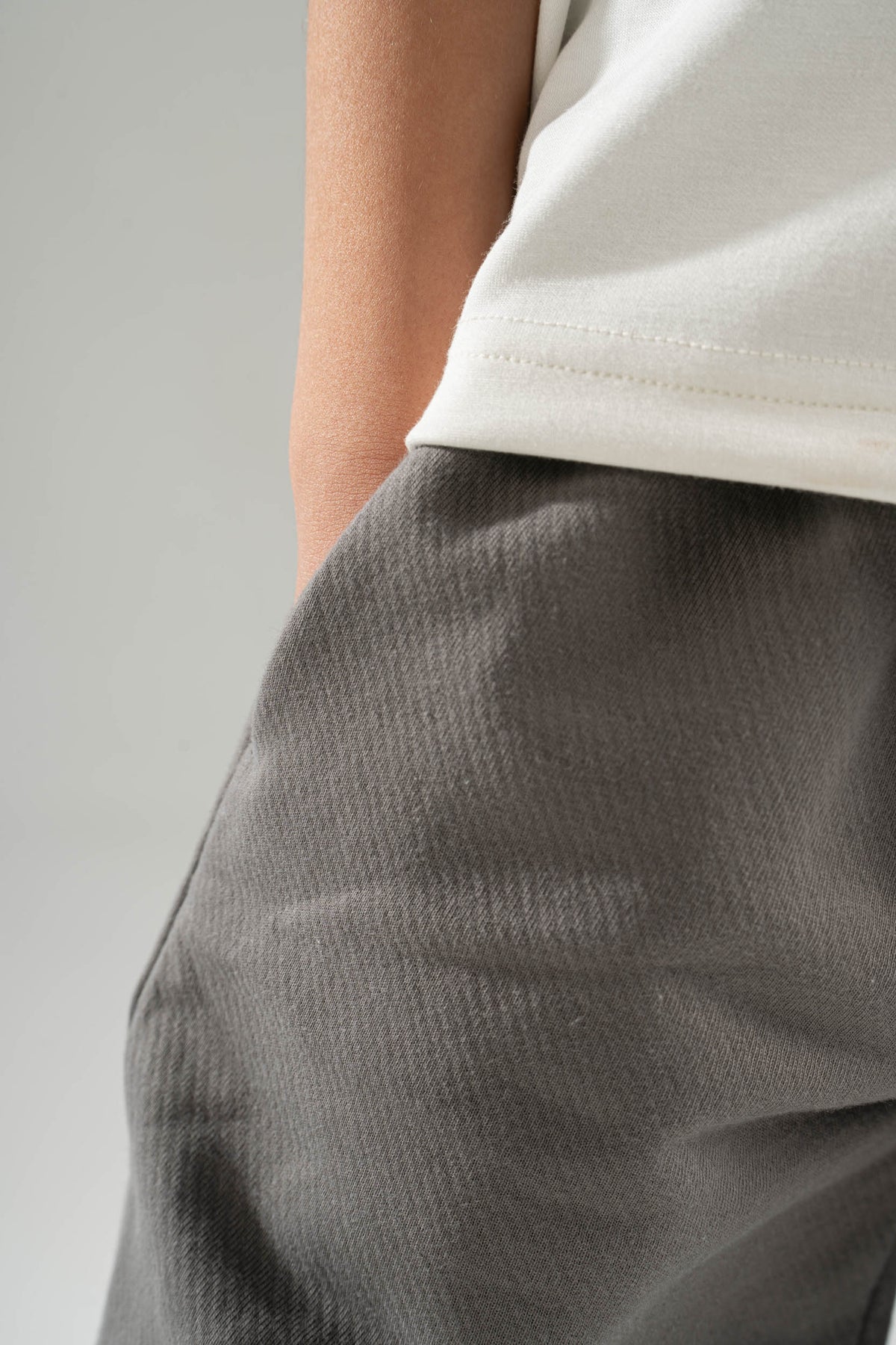 DARK GREY LITTLE ONES RELAXED LIGHTWEIGHT SWEATPANTS