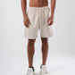 STRIPED LINEN BLEND SHORT