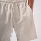 STRIPED LINEN BLEND SHORT