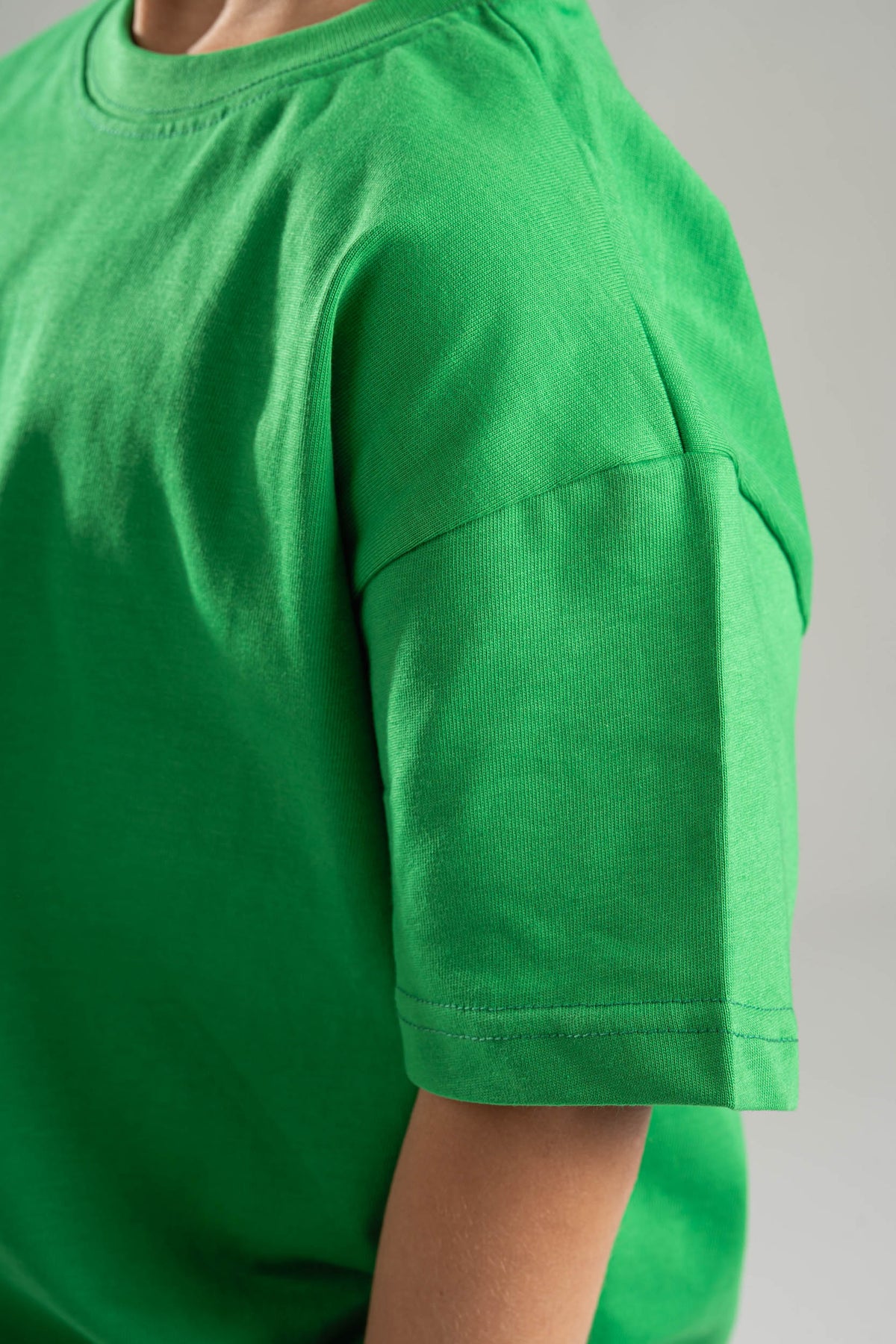 GREEN LITTLE ONES HEAVY WEIGHT OVERSIZED T-SHIRT