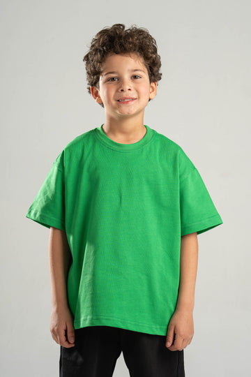 GREEN LITTLE ONES HEAVY WEIGHT OVERSIZED T-SHIRT