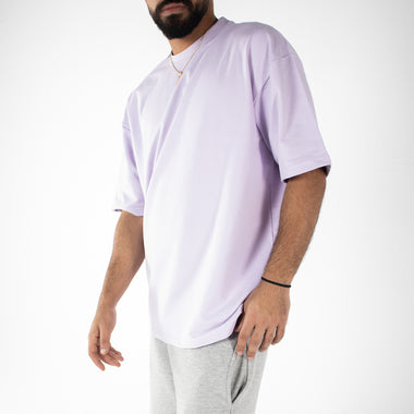 LAVENDER ORGANDY OVER-SIZED T-SHIRT