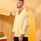 BUTTERMILK YELLOW LINEN BOXY SHIRT