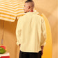 BUTTERMILK YELLOW LINEN BOXY SHIRT