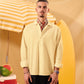 BUTTERMILK YELLOW LINEN BOXY SHIRT