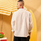 OFF-WHITE LINEN BOXY SHIRT