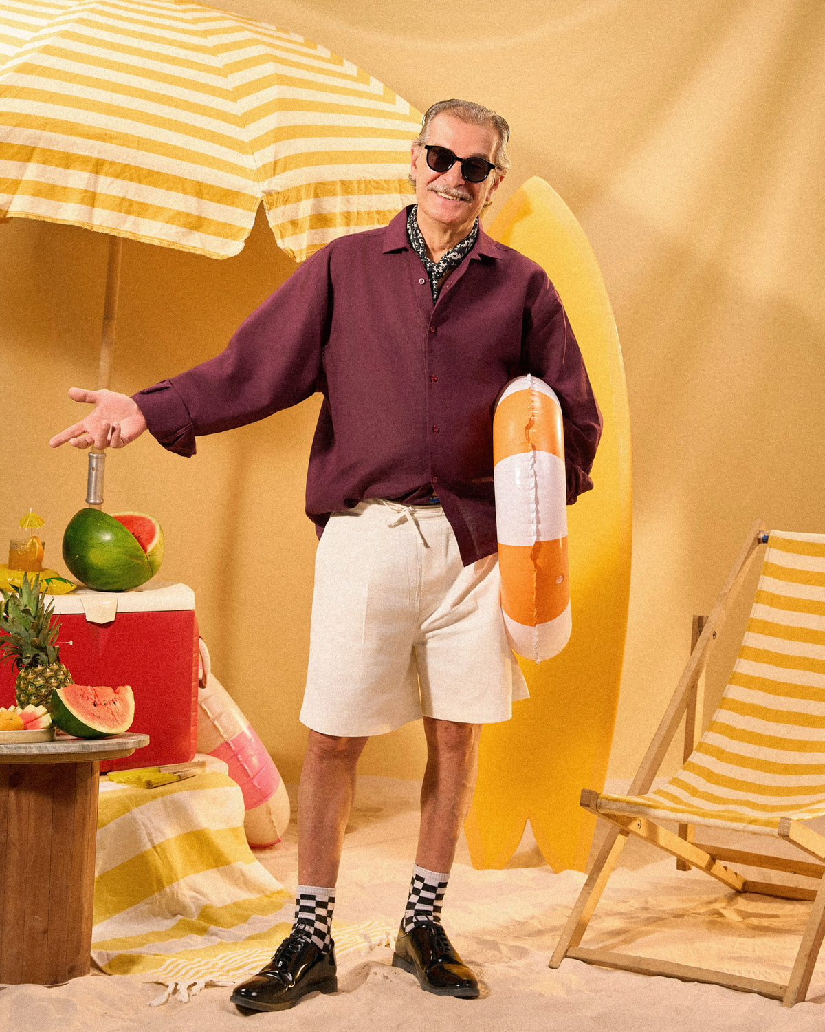 RELAXED LINEN SHORTS