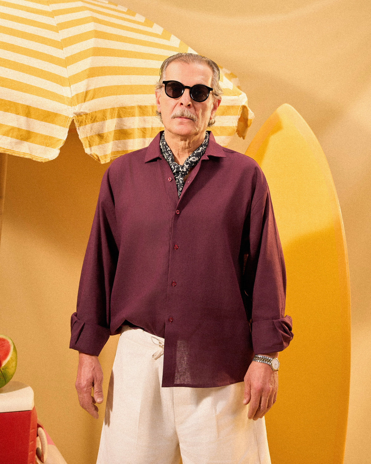 LINEN BOXY SHIRT